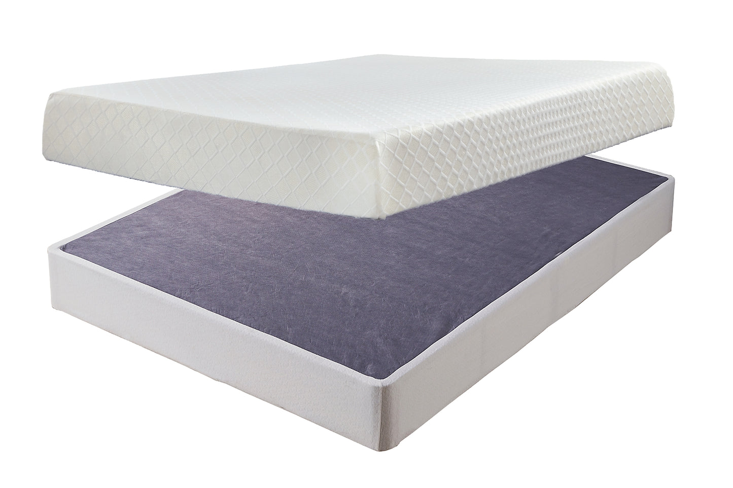 Ashley Express - 10 Inch Chime Memory Foam Mattress with Foundation