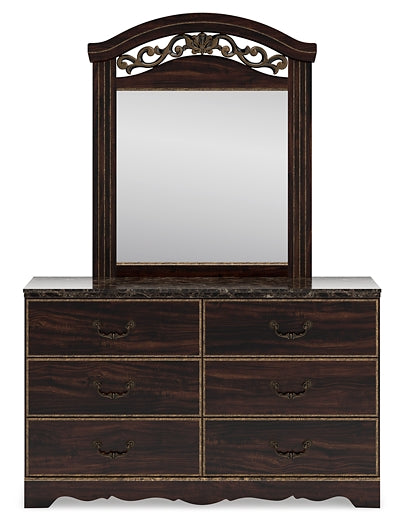 Glosmount Dresser and Mirror