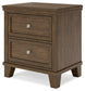 Ashley Express - Shawbeck Two Drawer Night Stand