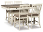 Bolanburg Counter Height Dining Table and 4 Barstools