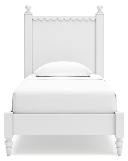 Ashley Express - Mollviney Twin Panel Bed with Nightstand