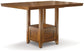 Ashley Express - Ralene Counter Height Dining Table and 6 Barstools with Storage