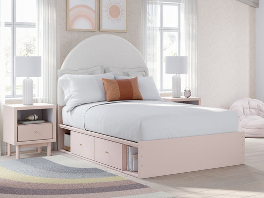 Wistenpine Full Upholstered Panel Bed with Storage