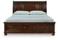 Porter California King Sleigh Storage Bed