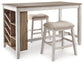 Ashley Express - Skempton Counter Height Dining Table and 2 Barstools