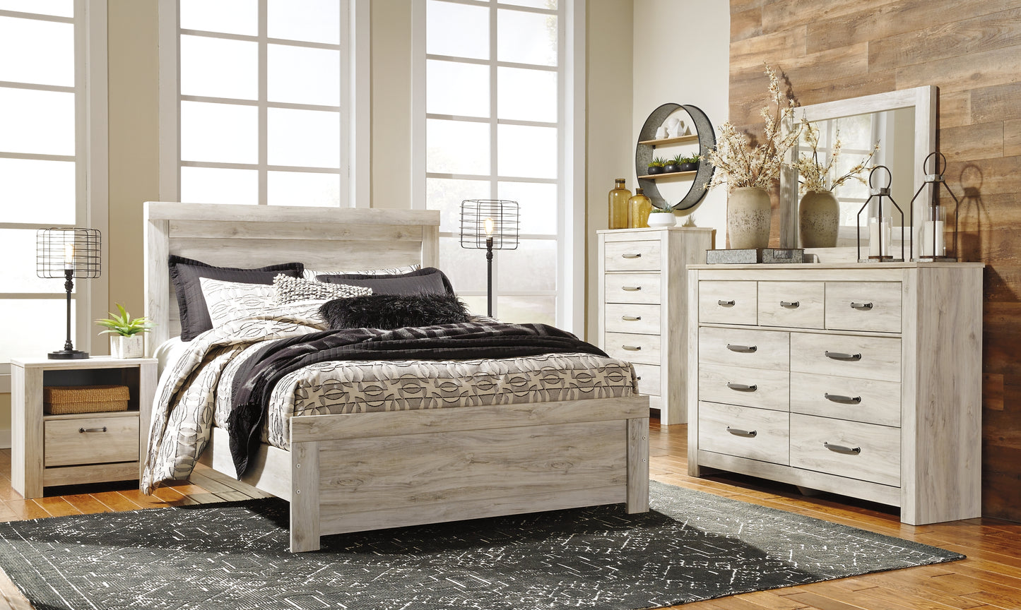 Bellaby Queen Crossbuck Panel Bed with Dresser