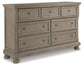 Lettner King Panel Bed with Dresser