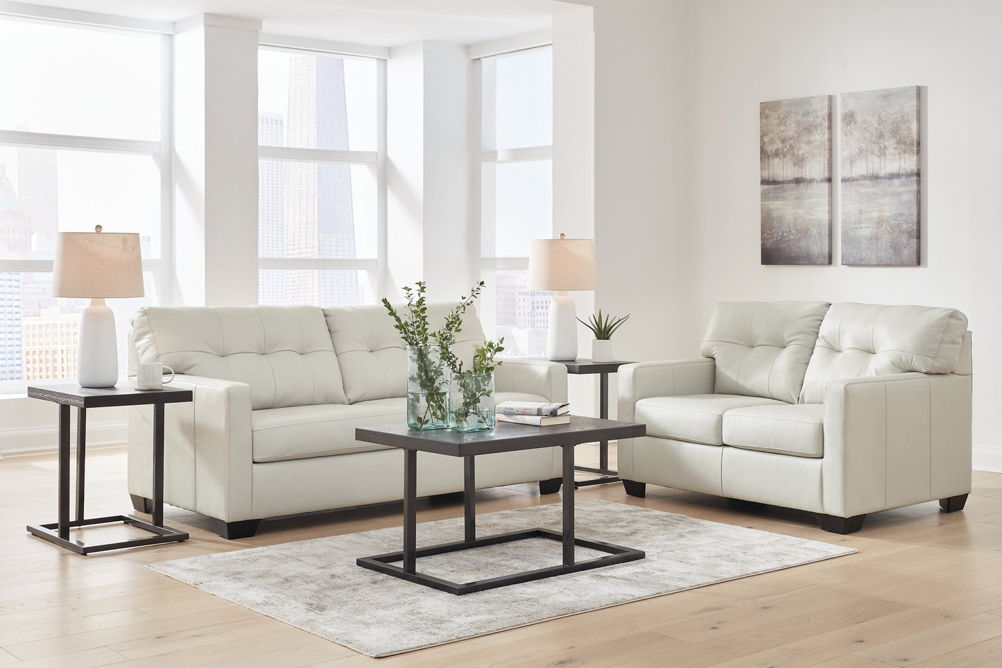 Belziani Sofa and Loveseat